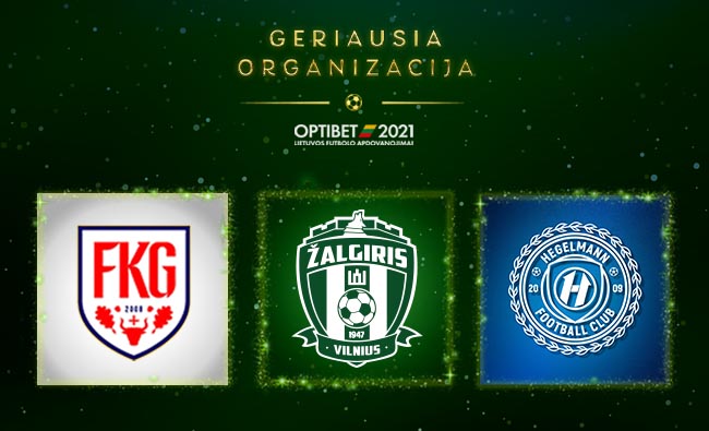 2021-ųjų Optibet Lietuvos futbolo apdovanojimai. Geriausia Lietuvos futbolo organizacija