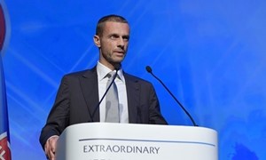 UEFA prezidentu išrinktas slovėnas A. Čeferinas