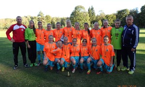 Lietuvos merginų futbolo 8x8 čempionato finale prireikė baudinių serijos