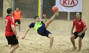 Paplūdimio futbolo pirmenybėse baigtos reguliaraus etapo kovos