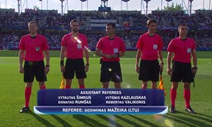 Europos U-21 čempionate - lietuviškos teisėjų komandos debiutas
