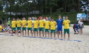 Paplūdimio futbolo rinktinė išvyko į Europos lygos varžybas
