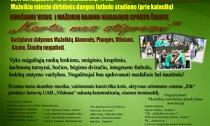 Mažeikiuose vyks integruoto futbolo varžybos