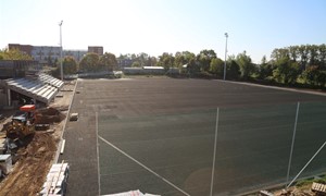 Artėja Širvintų stadiono statybų pabaiga