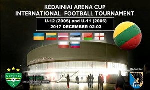 Kėdainių arenoje varžysis 8 valstybių jaunieji futbolininkai