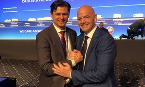 Po produktyvių FIFA forumo ir UEFA kongreso T. Danilevičius susitiks su G. Infantino