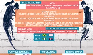 Gargžduose – gatvės futbolo turnyras