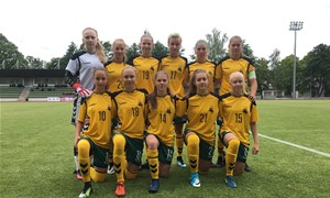 WU17 rinktinė startavo pergale Baltijos taurės turnyre