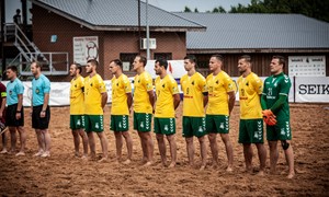 Paplūdimio rinktinės rungtynėse su Latvija – eksperimentai ir pergalė