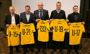 Paskirti jaunimo futbolo rinktinių treneriai