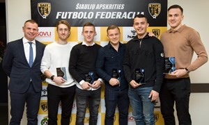 Įvyko Šiaulių apskrities futbolo bendruomenės apdovanojimų šventė