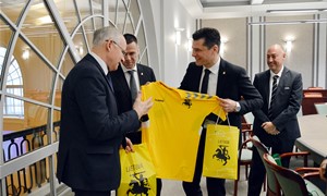Švietimo, mokslo ir sporto ministras su FIFA turnyrų vadovu ir LFF vadovais aptarė pasirengimą Pasaulio salės futbolo čempionatui