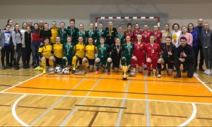 Studenčių salės futbolo turnyrą laimėjo Šiaulių universiteto merginos