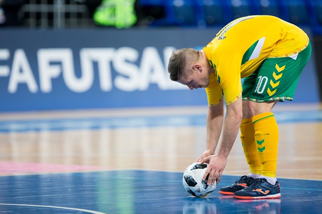 Prieš atkrintamąsias Lietuvos futsal rinktinė pateko į pirmąjį krepšelį
