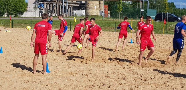 Lietuvos paplūdimio rinktinė pradeda kovas Europos B diviziono čempionate