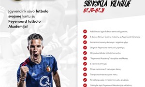 Feyenoord futbolo akademija kviečia registruotis į stovyklą