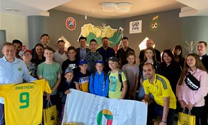 LFF biure svečiavosi „Hope For Football“ bendruomenė