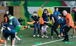 Pirmą kartą surengtas seminaras apie futbolą ypatingiems vaikams