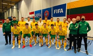 Lietuvos salės futbolo rinktinė nusileido Nyderlandams