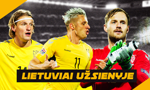 „Lietuviai užsienyje“: į rinktinę pakviestų futbolininkų pasirodymai