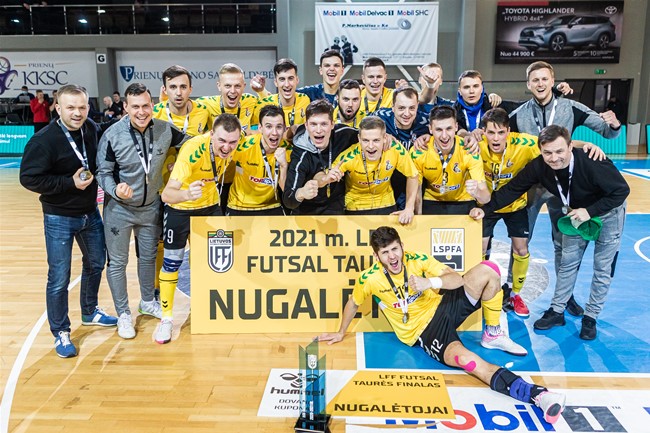 „Kauno Žalgiris“ penktą kartą iš eilės iškovojo LFF Futsal taurę