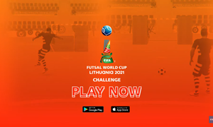 Išleistas žaidimas mobiliesiems įrenginiams „FIFA Futsal WC 2021 Challenge“