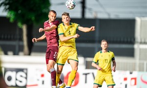 Lietuvos rinktinė išvykoje neprilygo Latvijai