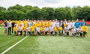 Europos čempionato proga draugiškose rungtynėse susitiko LFF ir Vilniaus universiteto komandos