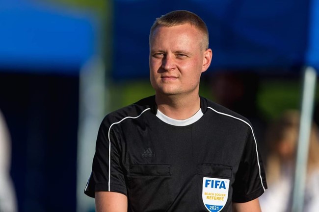 Lietuvos arbitras V. Gomolko pakviestas dirbti FIFA pasaulio paplūdimio futbolo čempionate