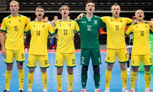 Baltijos futsal taurės startas: sutriuškinti estai ir pašalintas J. Zagurskas