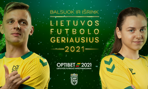 Tęsiasi 2021-ųjų Lietuvos futbolo geriausiųjų rinkimai