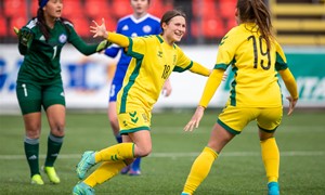 Merginų iki 17 metų rinktinė Europos čempionato atrankoje užtikrintai nugalėjo Kazachstaną