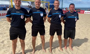 V. Gomolko teisėjavo Lenkijos paplūdimio futbolo čempionato finale